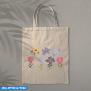 Sacola Ecobag Flores