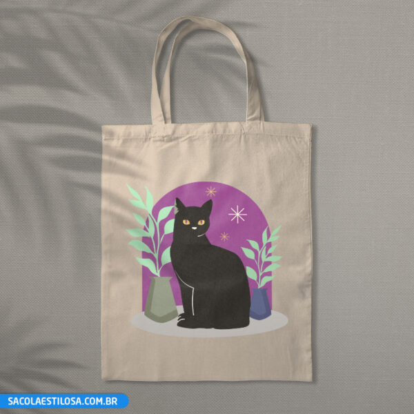 Sacola Ecobag Gato Preto