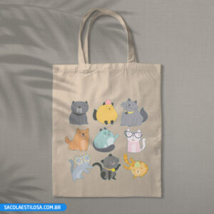 Sacola Ecobag Gatos