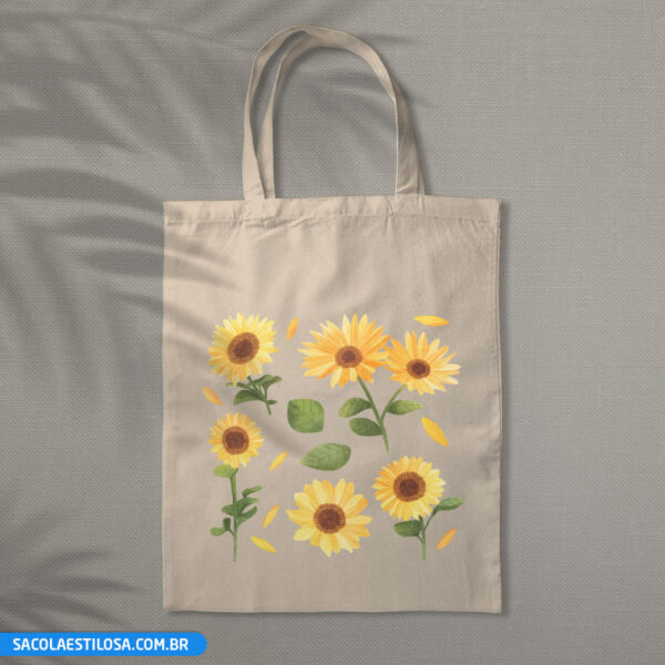 Sacola Ecobag Girassois Flores