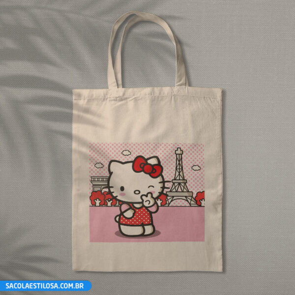 Sacola Ecobag Hello Kitty em Paris