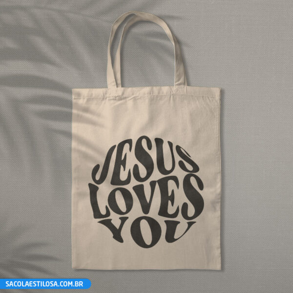 Sacola Ecobag Jesus Loves You