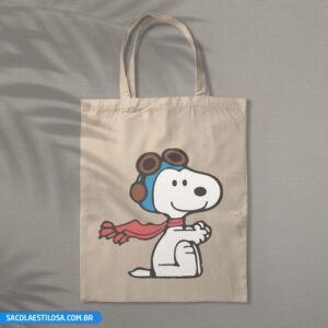 Sacola Ecobag Snoopy Flying Ace